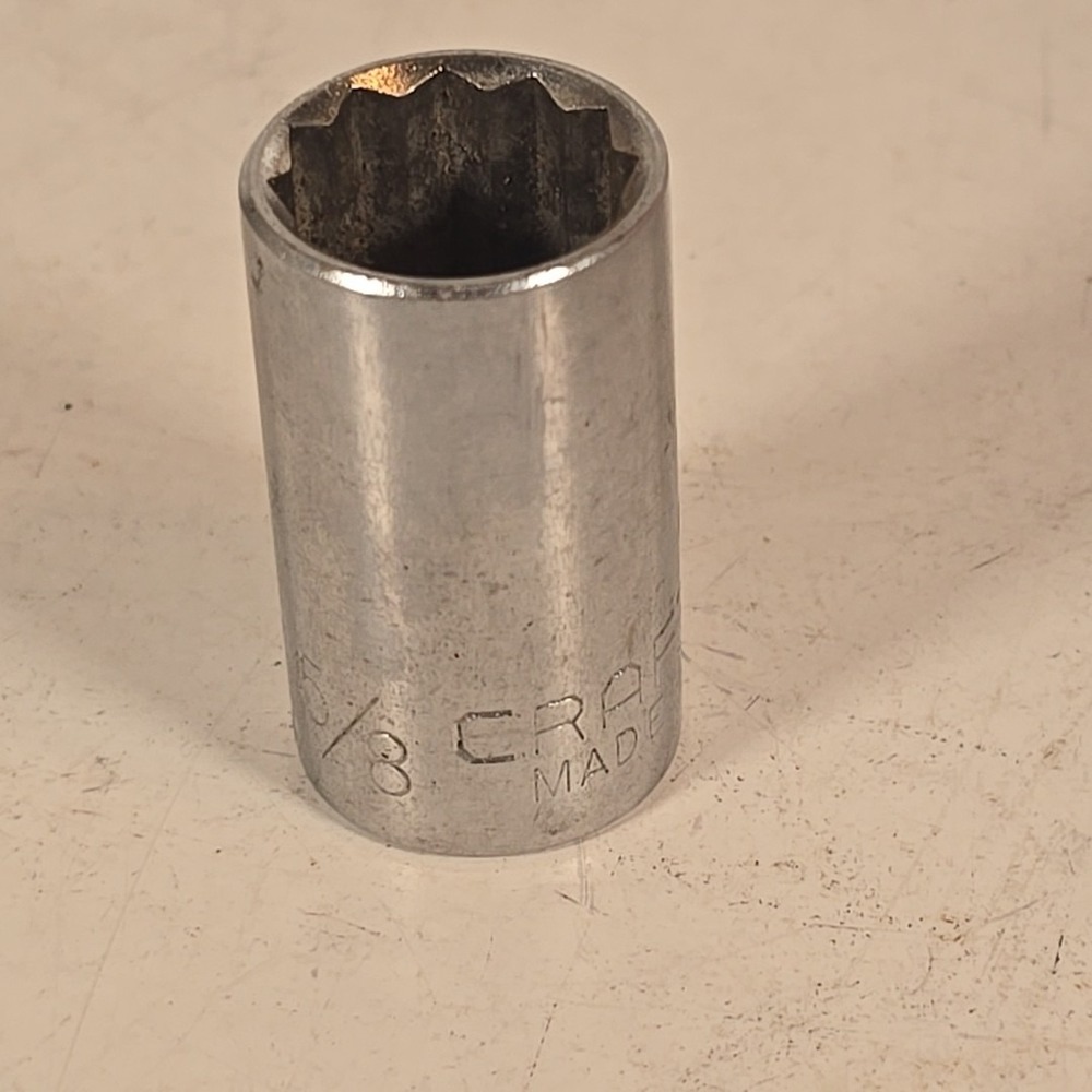 Craftsman USA 5/8" 12 Point 1/2" Drive Shallow Socket EE Series 47505